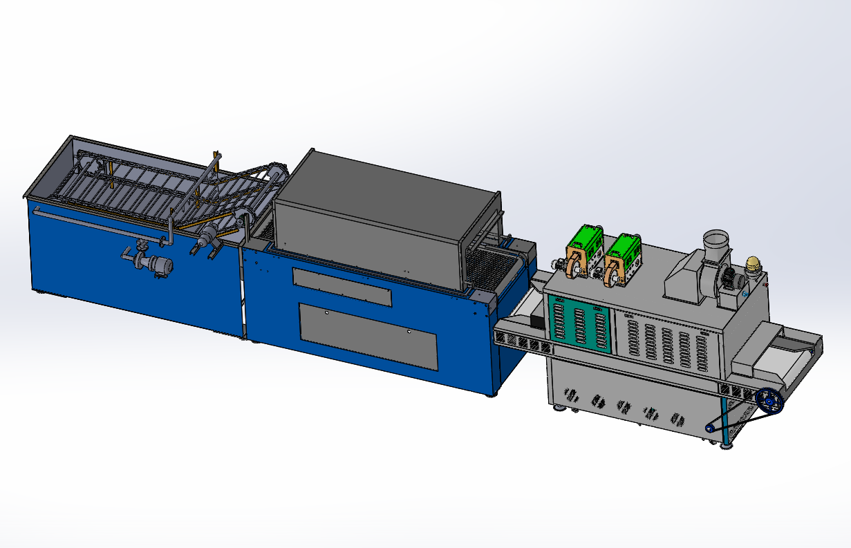 红枣清洗烘干机设计（含SW三维图+CAD图纸说明书）